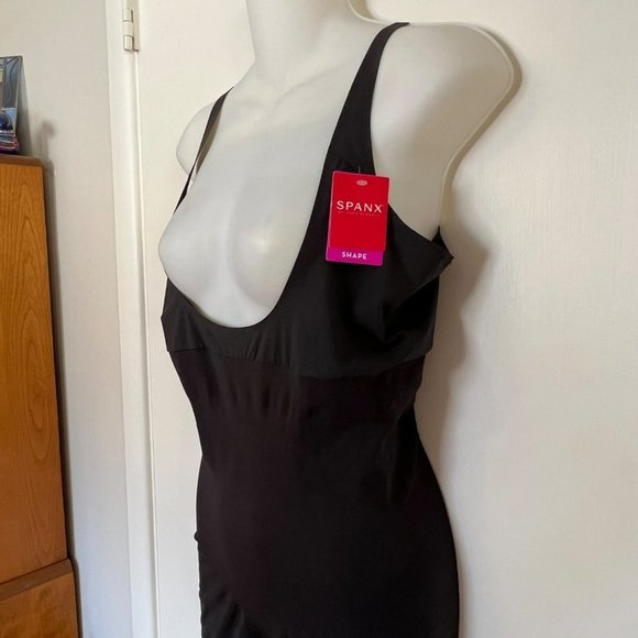NWT SPANX OPEN BUST MID-THIGH SHAPER BODY SUIT PLUS SIZE 3X - Picture 7 of 16